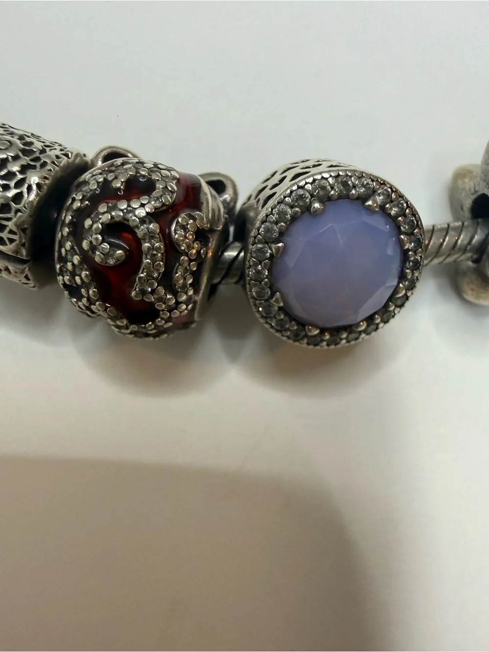 Authentic Pandora Sterling Silver Bracelet with Charm